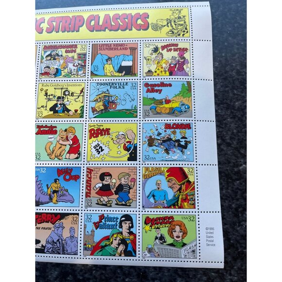 Vintage Comic Strip Classics Sheet Of Historic Postage Stamps #3000 – 1995 32c - Picture 3 of 6